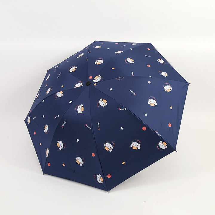 Kvinne Folding Paraply med Morsomt Dyre Design Skanto