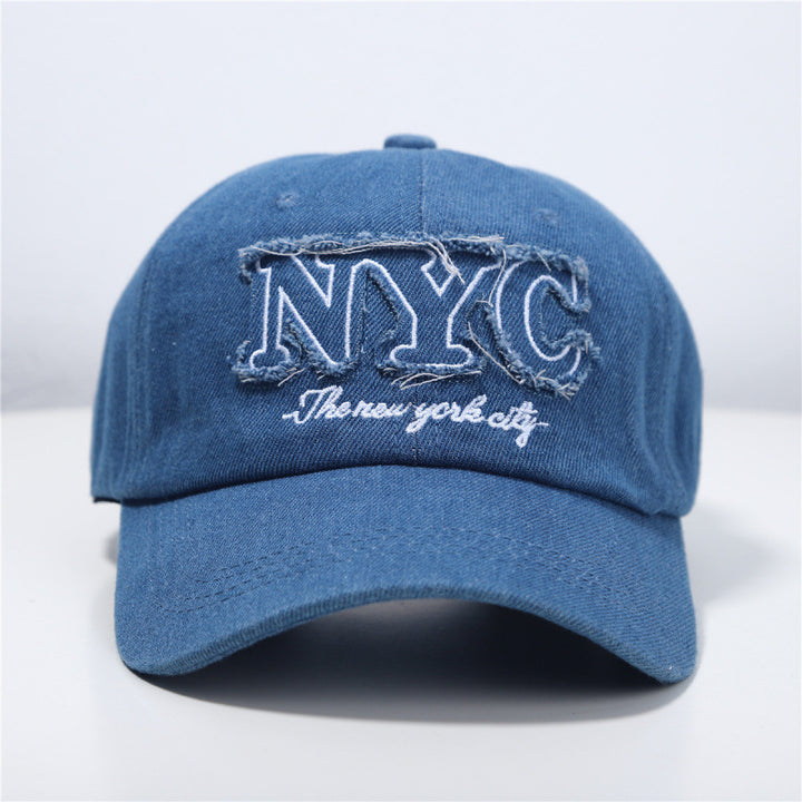 Kvinne Slitt Denim Baseball Caps Skanto 1784084140
