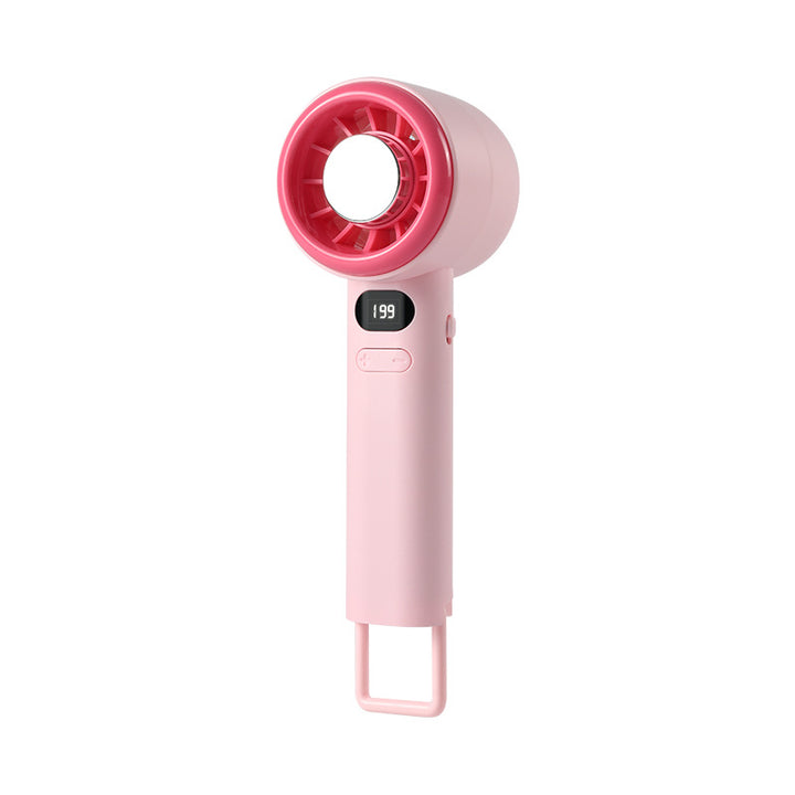 Unisex Bærbar Håndvifte med digital hastighetsmåler og ergonomisk design Skanto