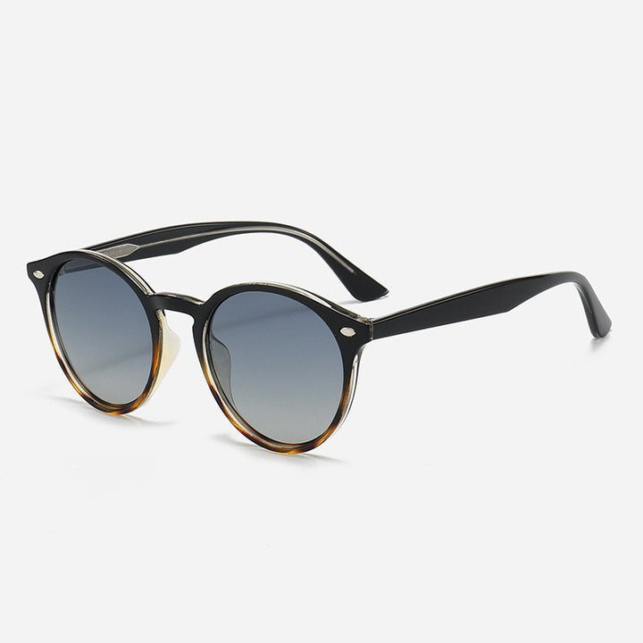 Dame Stilfull rund solbrille Skanto
