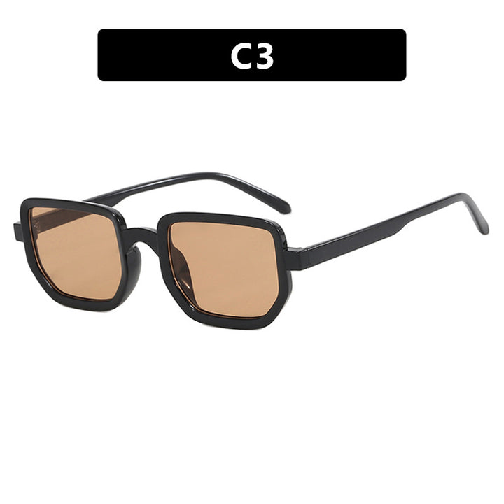 Dame geometrisk solbrille med moderne ramme og beskyttende glass Skanto