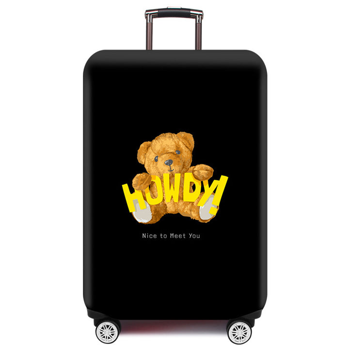 Cartoon Bear Design Hard Shell Luggage Skanto