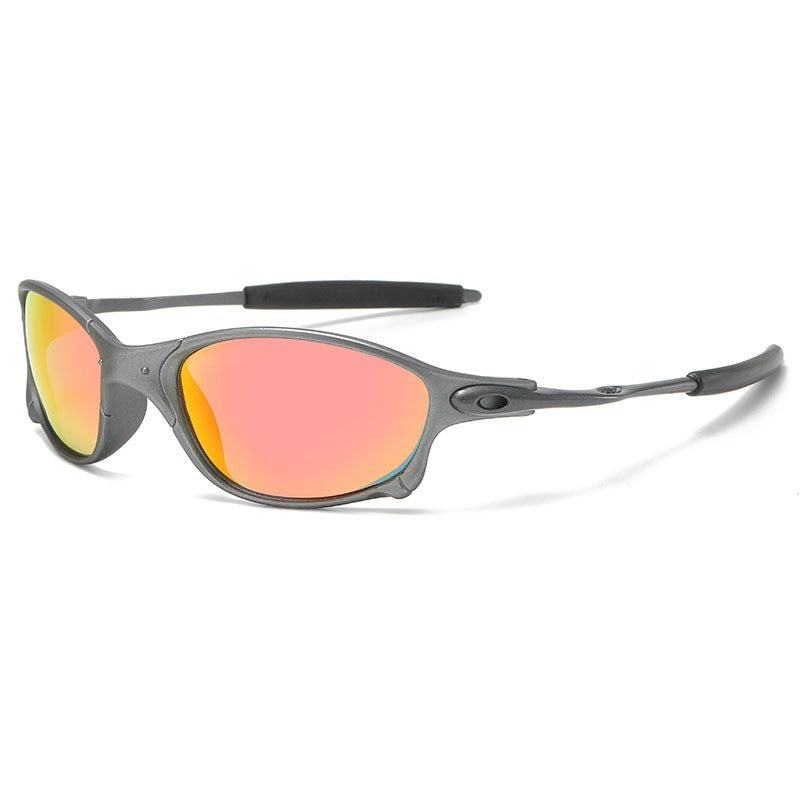 Unisex nan sportiv Wraparound solbrille med polariserte glass og rutsje-frie stenger Skanto