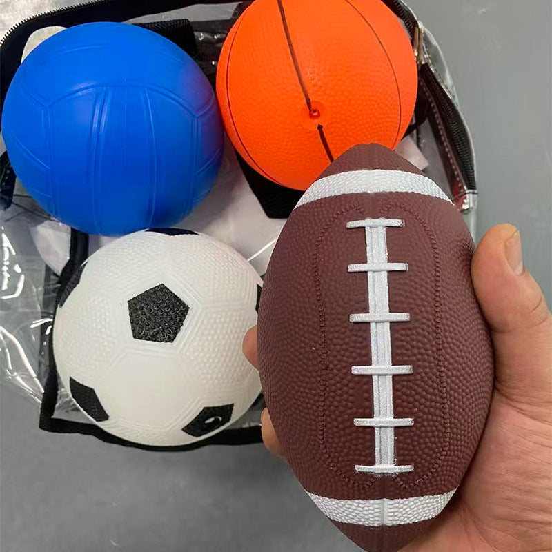 Unisex Sportsballsett i praktisk transportpose Skanto