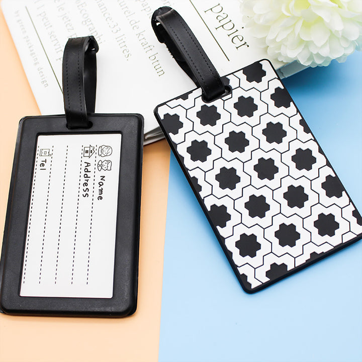 Unisex Geometric Pattern Luggage Tag Skanto