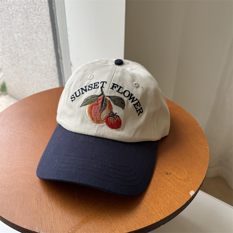 Kvinnebrodert frukt-tema baseball cap Skanto