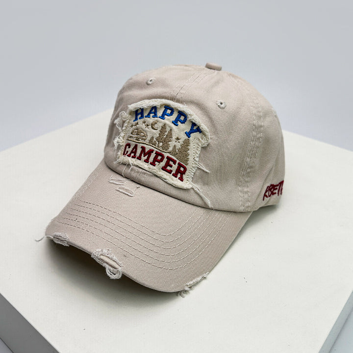 Herre Slitt Brodert Camping Caps Skanto