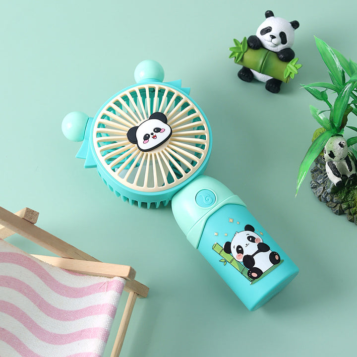 Dame Bærbar Mini Vifte med søtt Panda-motiv Skanto