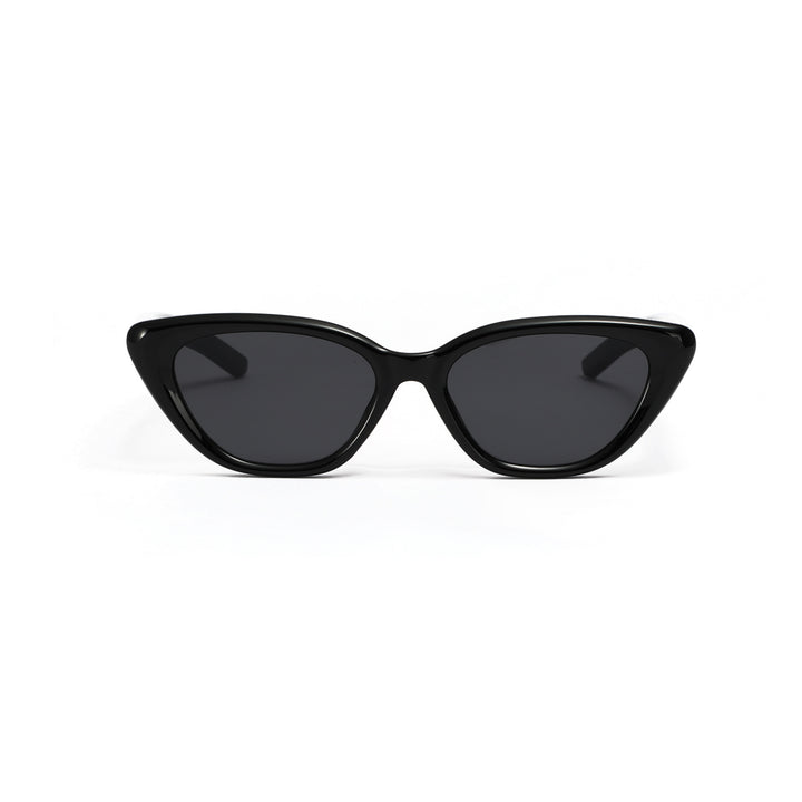 Dame Cat-Eye solbriller med gjennomsiktig design Skanto
