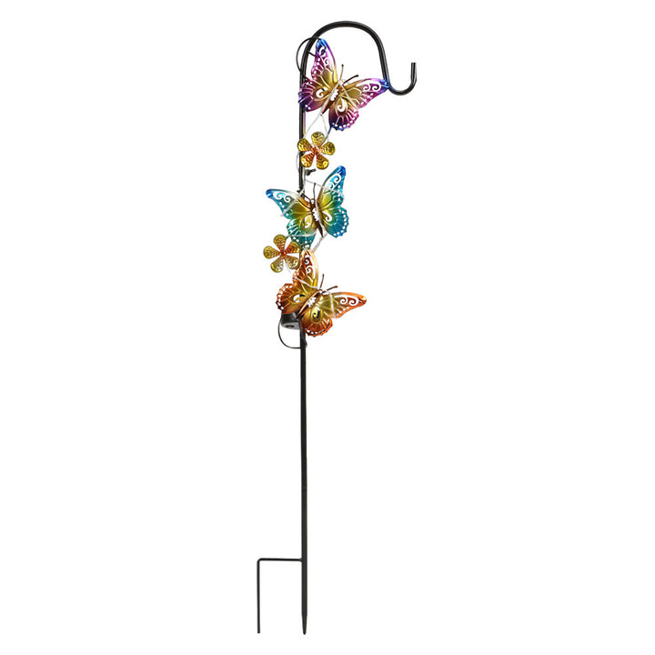 Solar LED Sommerfugl Hage Stake Dekorativ Metall Hage Ornament Skanto