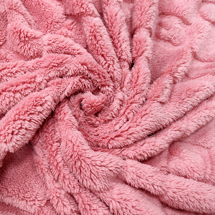 Damer Koselig Mikrofiber Hurtigskiftepledd i moderne rutemønster Skanto