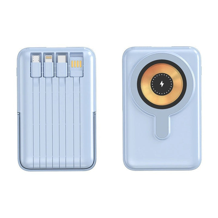 Bærbar Powerbank med multifunksjonelle ladekabler Skanto