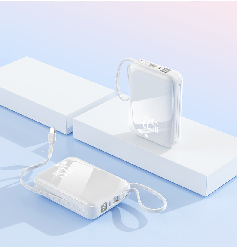 bærbar Powerbank med LED-display og hurtigladefunksjon Skanto