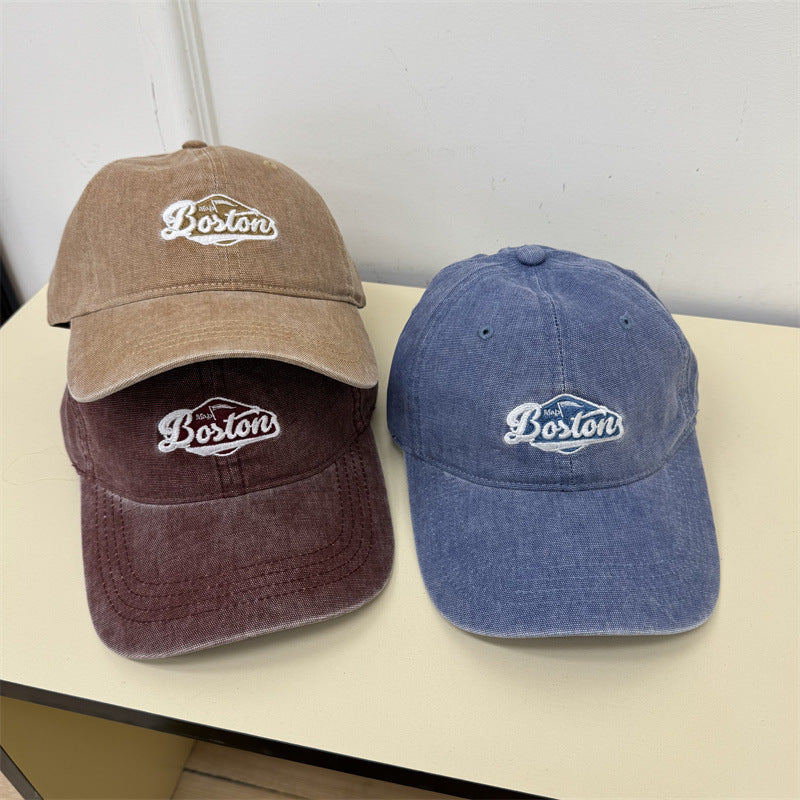 Unisex Vintage-Inspirert Brodert Baseball Cap Skanto