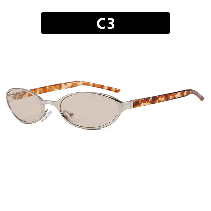Dame elegant solbrille med beskyttende UV-filter og smal ramme Skanto