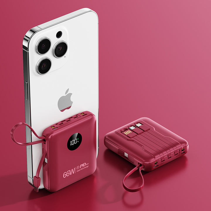 Bærbar 66W Powerbank med hurtiglading Skanto