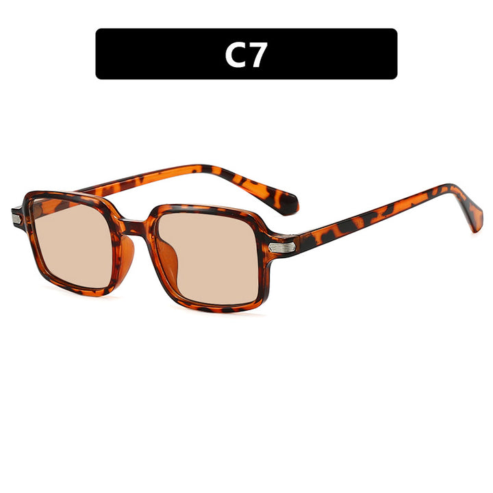 Dame kvadratisk solbrille med beskyttende UV-filter og robust ramme Skanto