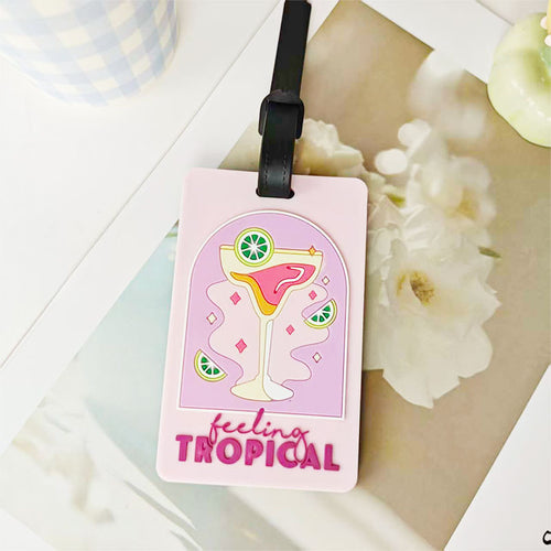 Unisex Tropical Theme Luggage Tag Skanto