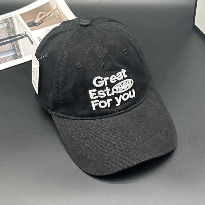 Unisex Grafisk Brodert Caps Skanto