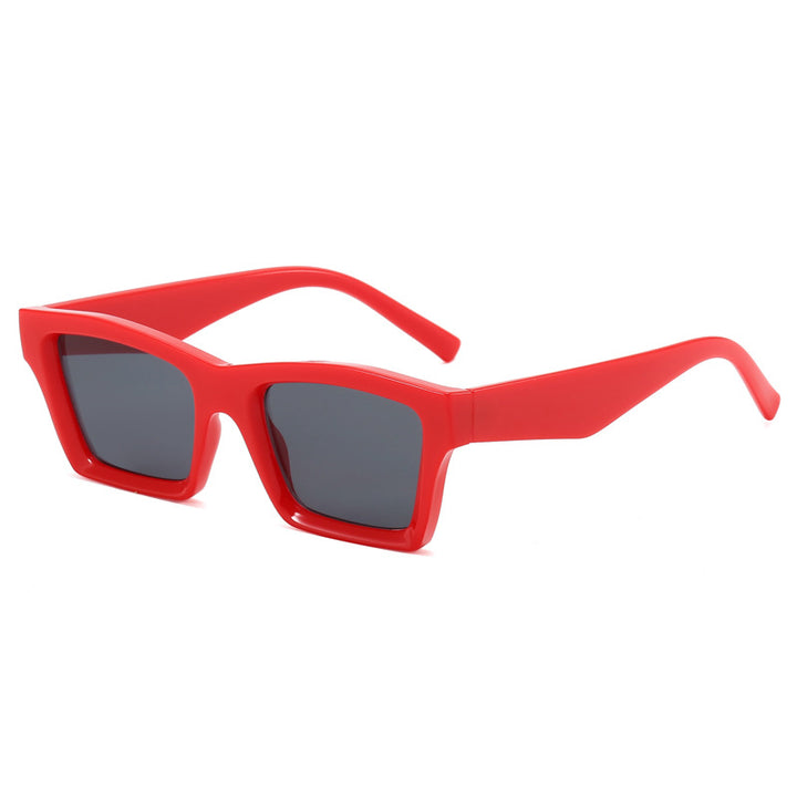 Dame trendy solbriller med bred ramme Skanto