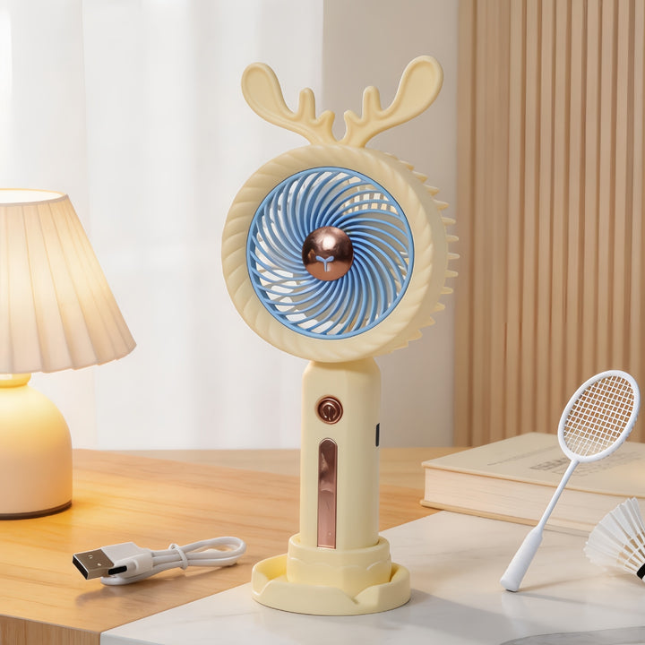 Dame Bærbar Håndvifte med kreativt Gevir-Design Skanto