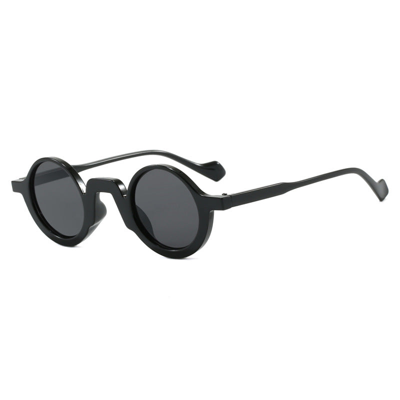 Damer rund solbrille med innovativ design og UV-beskyttelse Skanto