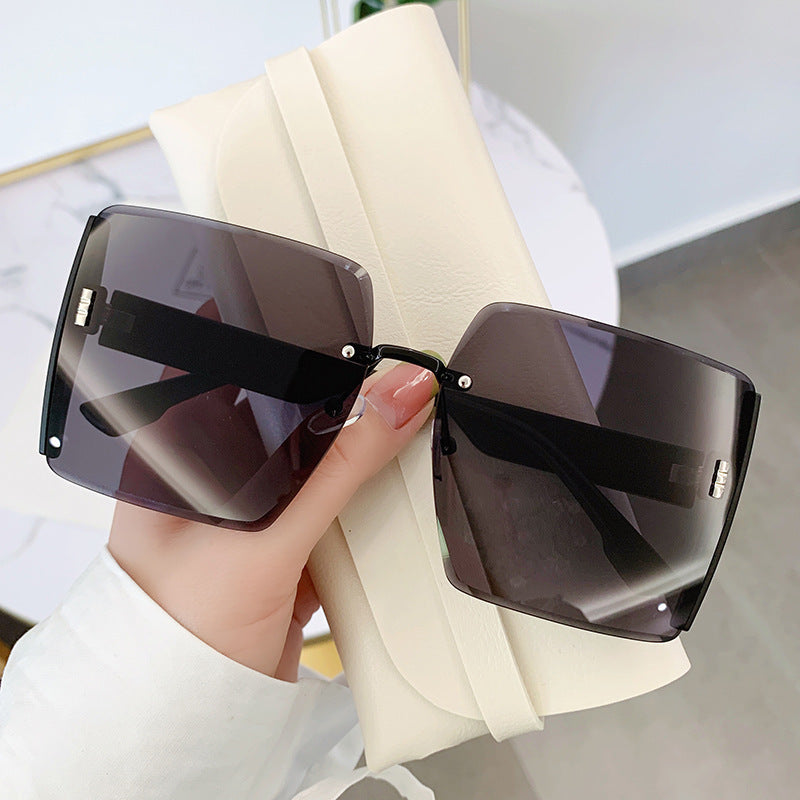 Dame oversized kvadratisk solbrille med uv-beskyttelse Skanto