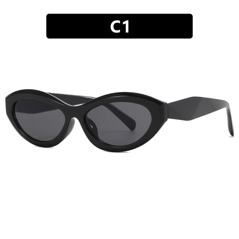 Dame Cat-Eye solbrille med stilig ramme Skanto