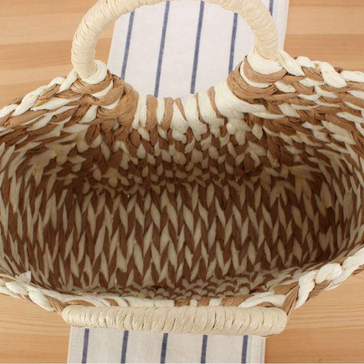 Handbag made of handmade braided materials with modern design Skanto