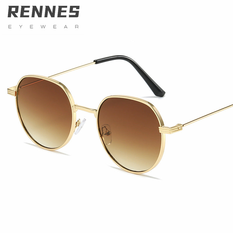 Dame Stilfull rund Designer mote solbrille Skanto