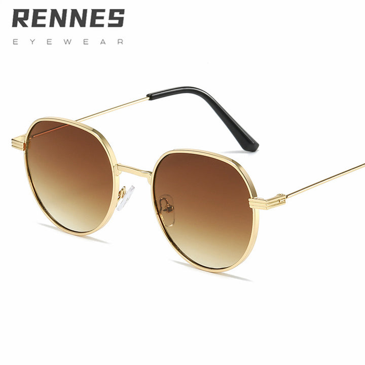 Dame Stilfull rund Designer mote solbrille Skanto