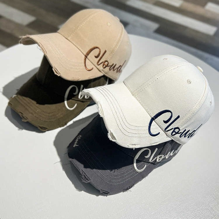 Kvinne Slitt Casual Bomull Baseball Cap Skanto