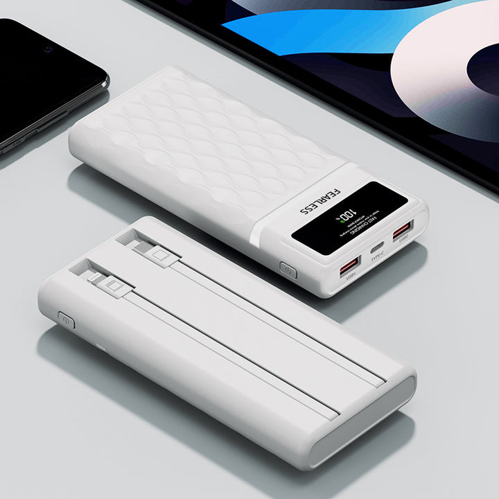 Høyytelses powerbank med intelligent ladestatus Skanto