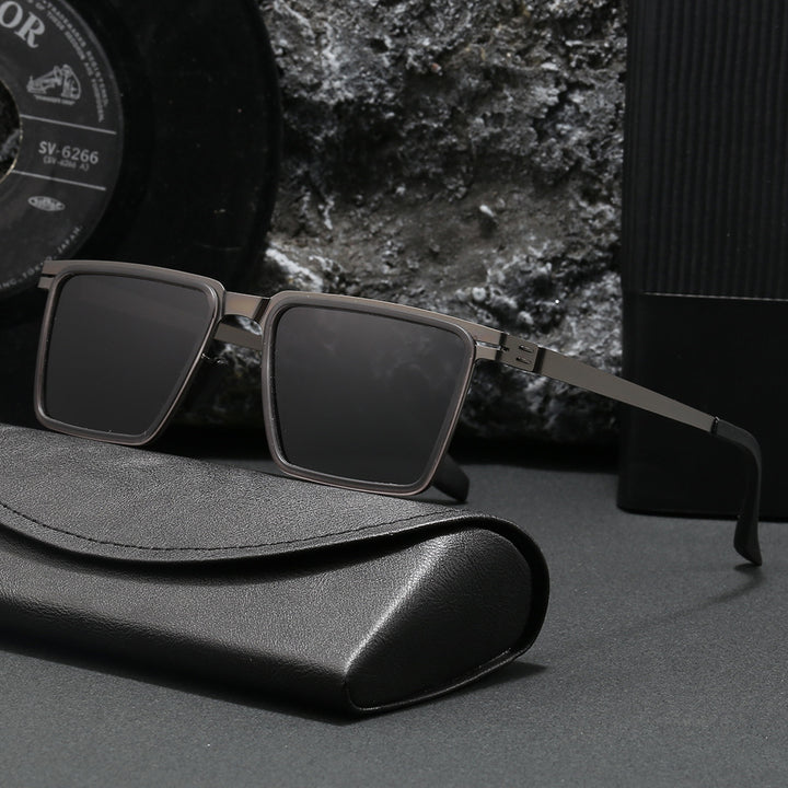 Dame Kvadratisk Designer Solbrille Skanto