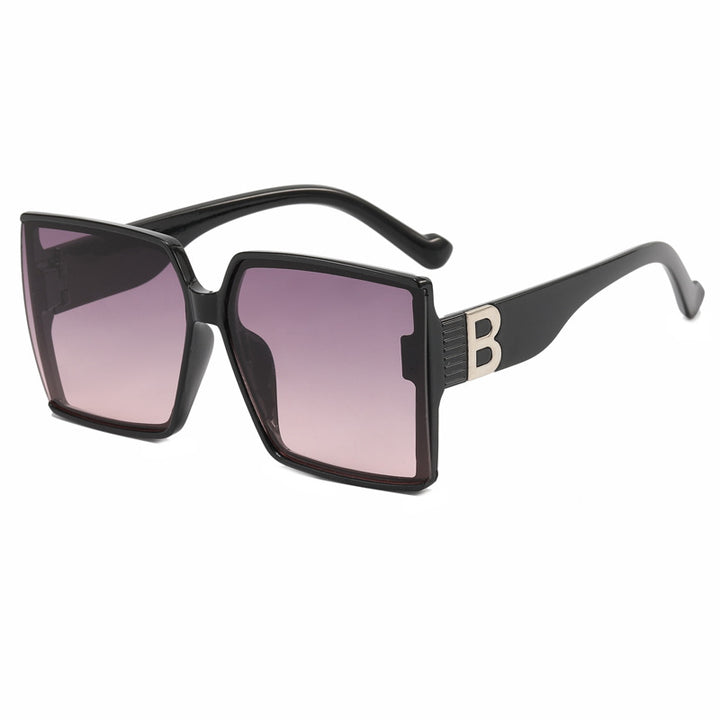 Dame Overdimensjonert Solbrille med luksuriøs Detalj Skanto
