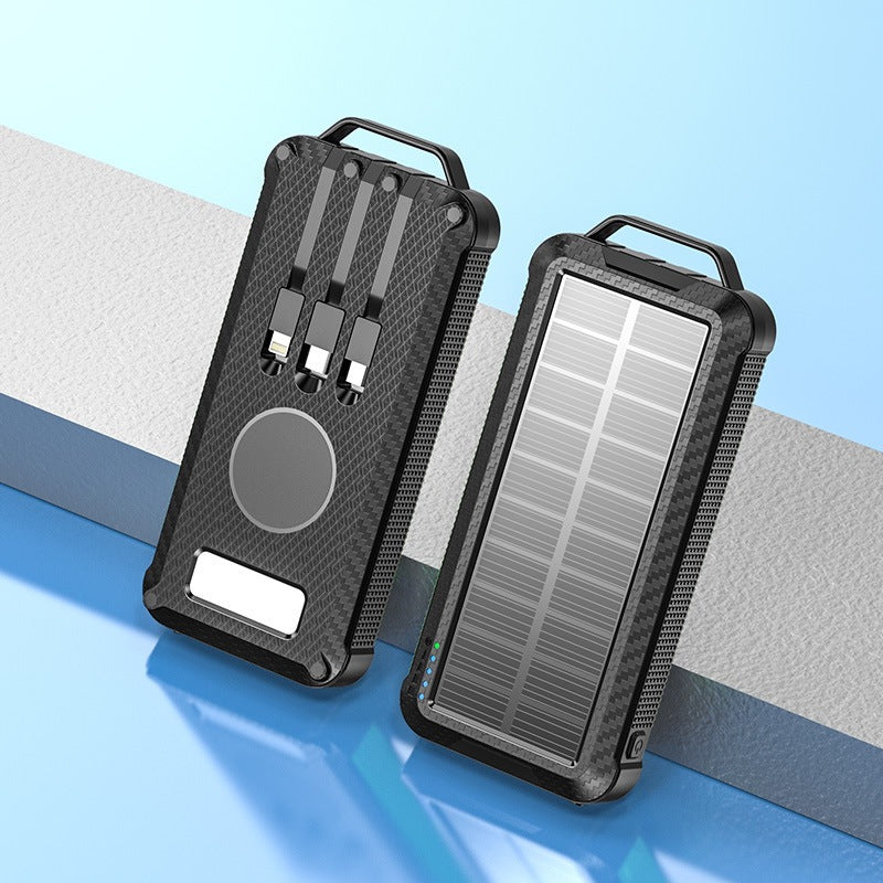 Solar Powerbank med Trådløs Ladeteknologi Skanto