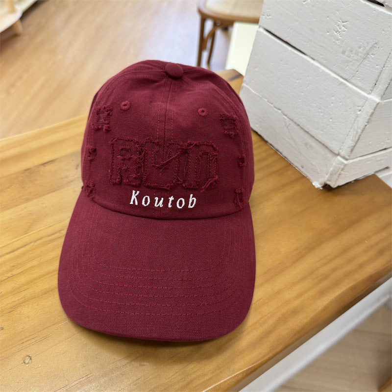 Men's Distressed Embroidered Baseball Cap Skanto