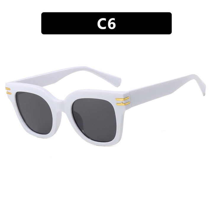 Dame moteriktig solbrille med elegante aksenter Skanto