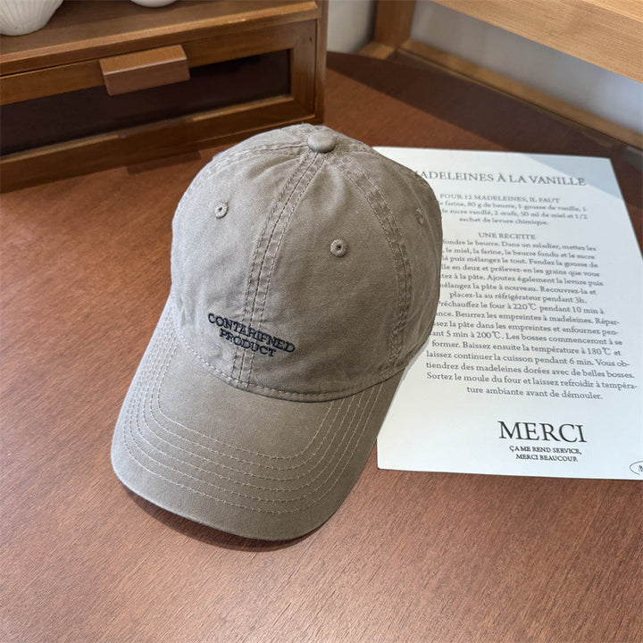 Herre Casual Brodert Bomulls Caps Skanto