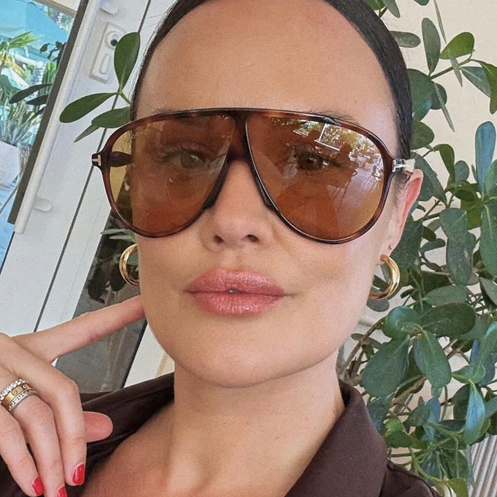 Dame moteriktig brille med stort trendy ramme Skanto