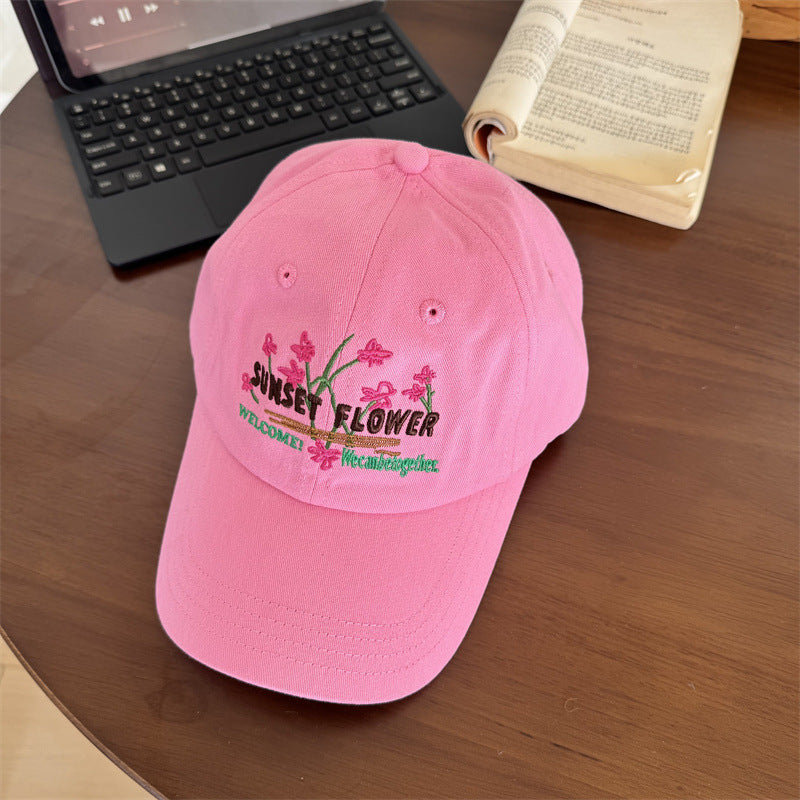 Kvinnebrodert blomster baseball cap Skanto
