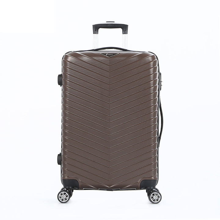 Unisex Chevron-mønstret hardt skall reise koffert Skanto