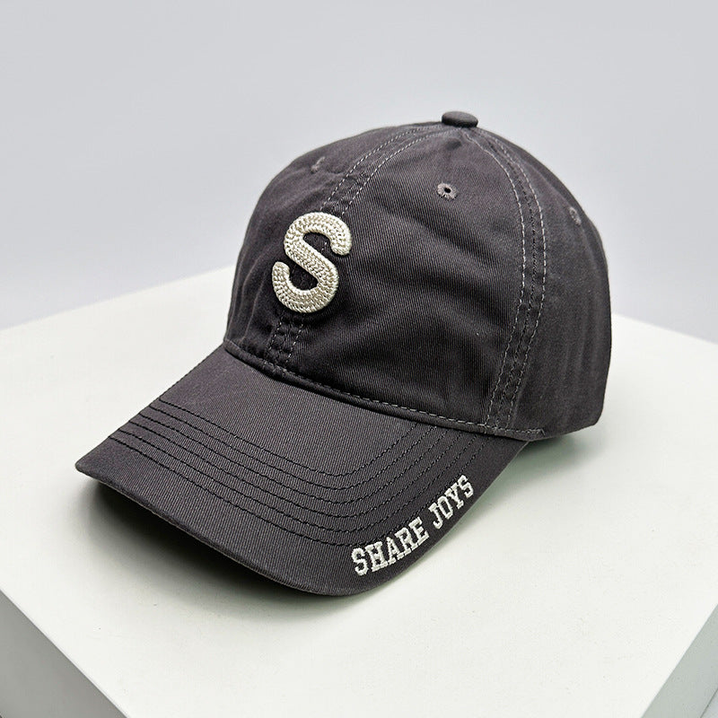Herre Casual Bomull Slitt Caps Skanto