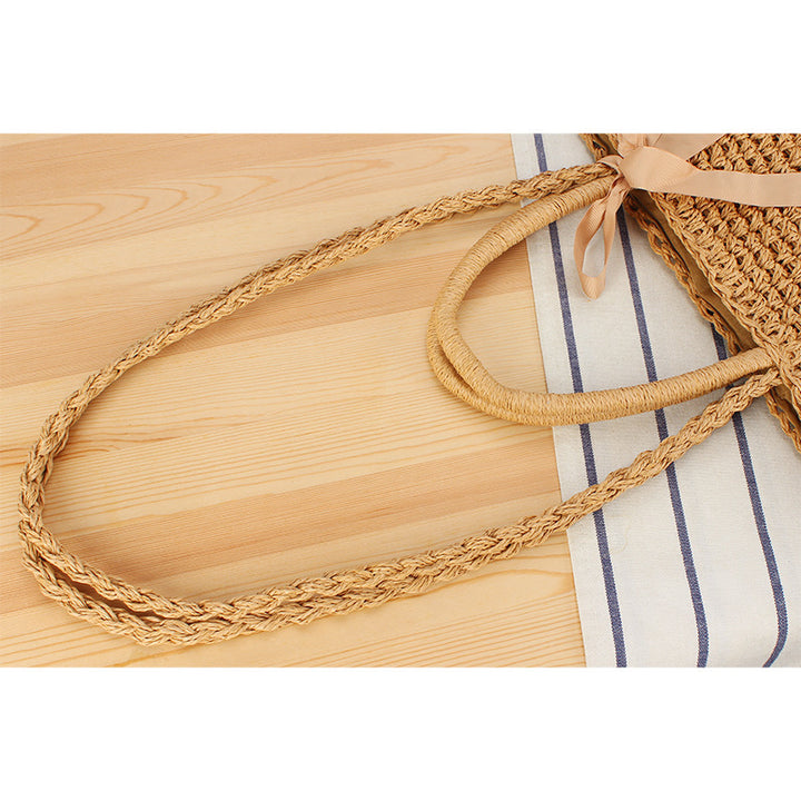 Elegant Straw Tote Bag Skanto
