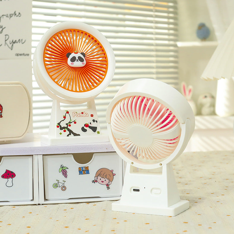 Damer bærbar mini vifte med panda design Skanto