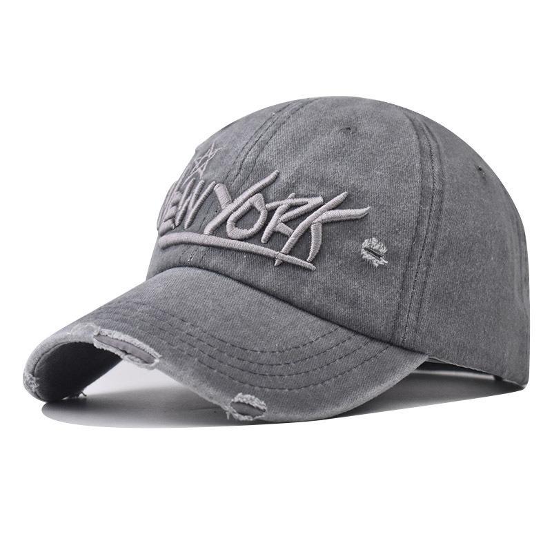 Herre Slitt Casual Brodert Caps Skanto