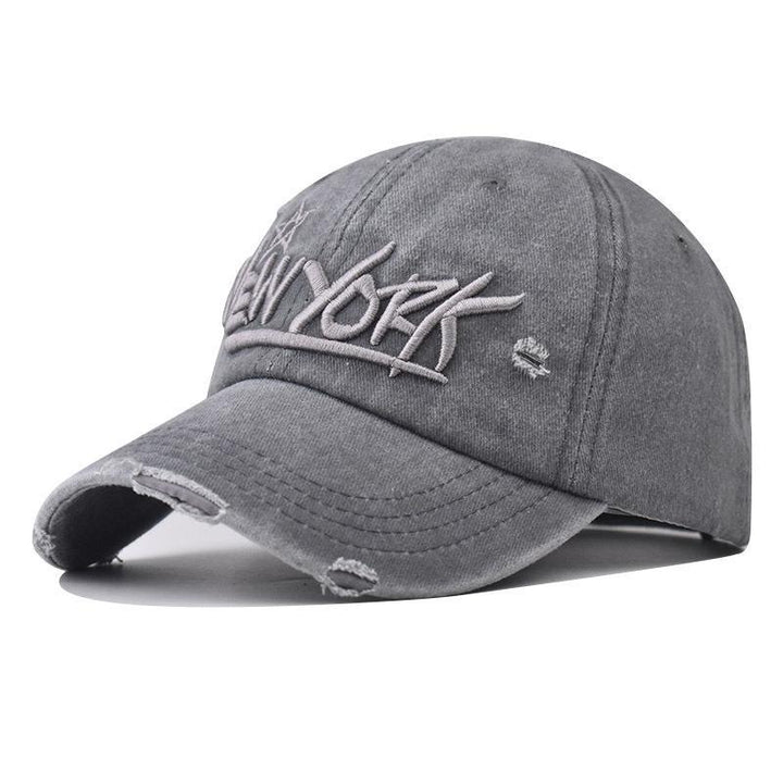 Herre Slitt Casual Brodert Caps Skanto