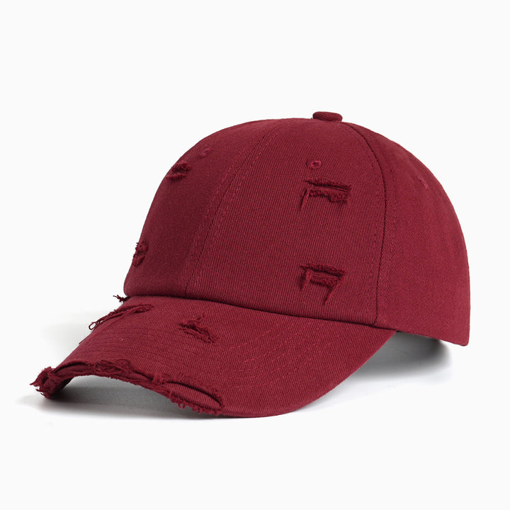 Dame moterisk baseballcap med destroyed-look Skanto