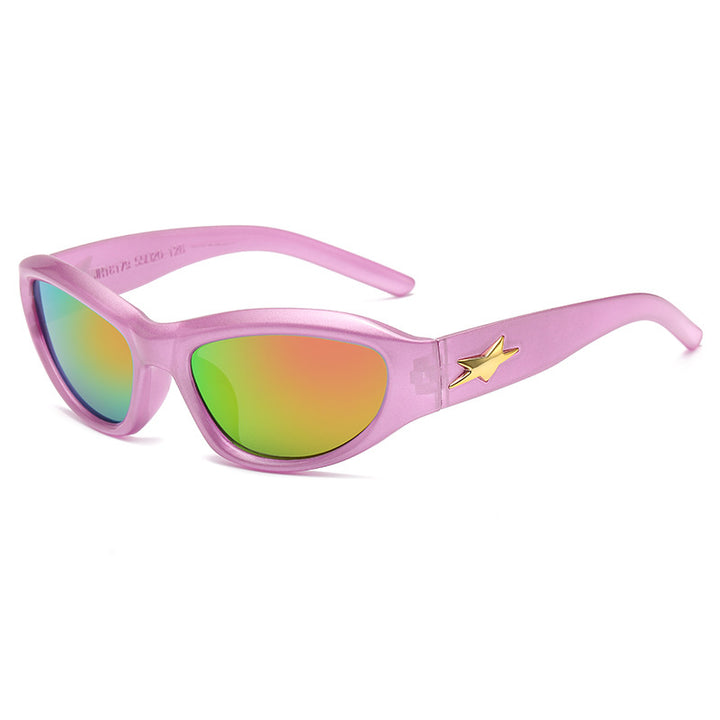 Dame moteriktig solbrille med stilig kattøy-design Skanto
