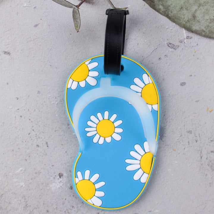 Morsom Blomstrete Flip-Flop Bagasjelapp Skanto